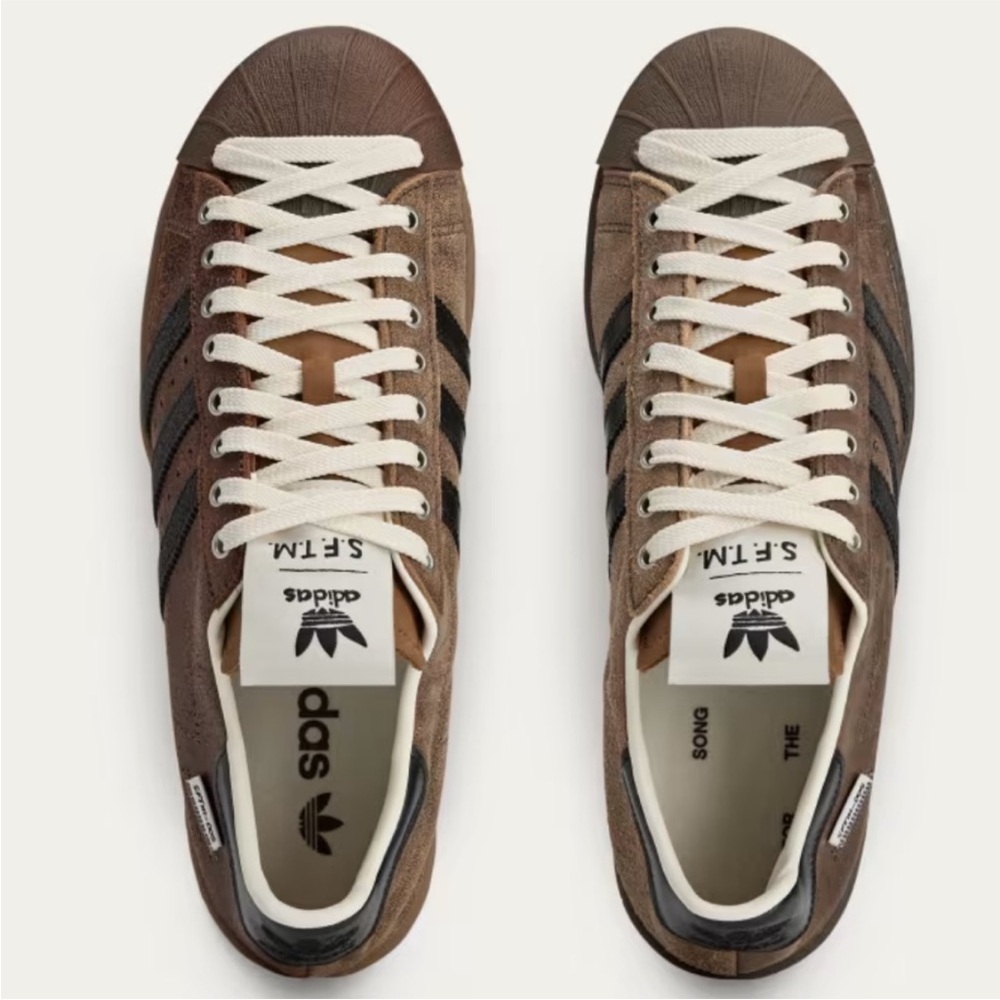 🐻 Adidas x Song For the Mute Superstar Brown 🐻 Size 7.5 NWB